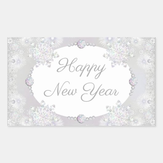 Sticker Rectangulaire Flèche blanche (Devant)