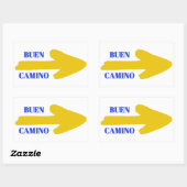 Sticker Rectangulaire Flèche camino Buen (Feuille)
