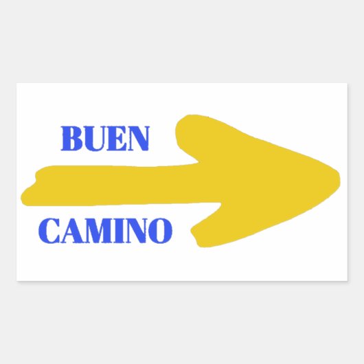 Sticker Rectangulaire Flèche camino Buen (Devant)