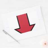 Sticker Rectangulaire Flèche rouge (Enveloppe)