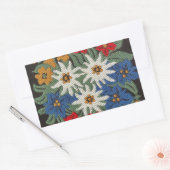Sticker Rectangulaire Fleur alpine suisse Edelweiss (Enveloppe)