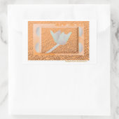 Sticker Rectangulaire Fleur avec inspiration. (Sac)