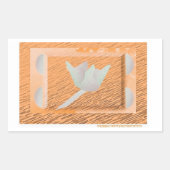 Sticker Rectangulaire Fleur avec inspiration. (Devant)