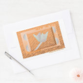 Sticker Rectangulaire Fleur avec inspiration. (Enveloppe)
