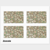 Sticker Rectangulaire Fleur botanique de trèfle William Morris (Feuille)
