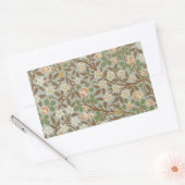 Sticker Rectangulaire Fleur botanique de trèfle William Morris (Enveloppe)