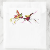 Sticker Rectangulaire Fleur d'amour (Sac)