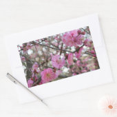 Sticker Rectangulaire Fleur de cerisier rose / Sakura / ク(桜) (Enveloppe)