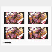 Sticker Rectangulaire Fleur de cerisier sauvage (Feuille)