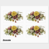 Sticker Rectangulaire Fleur de chrysanthème mère florale (Feuille)