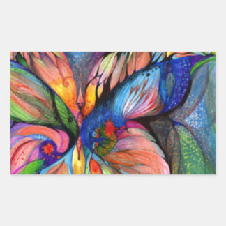 Sticker Rectangulaire Fleur de dreamland