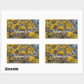Sticker Rectangulaire Fleur de la nature (Feuille)