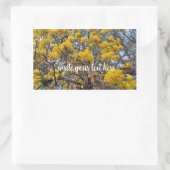 Sticker Rectangulaire Fleur de la nature (Sac)