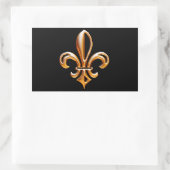 Sticker Rectangulaire Fleur de Lis (Sac)