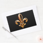 Sticker Rectangulaire Fleur de Lis (Enveloppe)