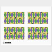 Sticker Rectangulaire Fleur de lis (Feuille)