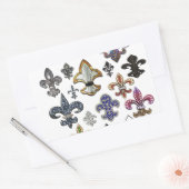 Sticker Rectangulaire Fleur De Lis Flou Nouvelle Orléans Bijou Épersion (Enveloppe)