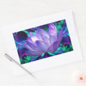 Sticker Rectangulaire Fleur de lotus pourpre et sa signification (Enveloppe)