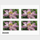 Sticker Rectangulaire Fleur de Lotus rose II Floral d'été (Feuille)