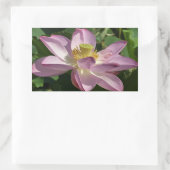 Sticker Rectangulaire Fleur de Lotus rose II Floral d'été (Sac)