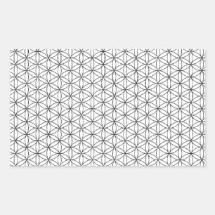 Sticker Rectangulaire Fleur de vie