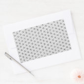 Sticker Rectangulaire Fleur de vie (Enveloppe)