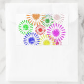 Sticker Rectangulaire Fleur en panne (Sac)
