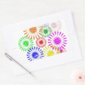 Sticker Rectangulaire Fleur en panne (Enveloppe)