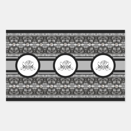 Sticker Rectangulaire Fleur funéraire (Devant)