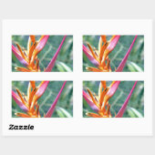 Sticker Rectangulaire Fleur Heliconia améliorée (Feuille)