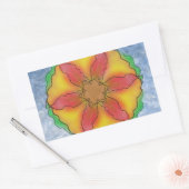 Sticker Rectangulaire Fleur impeccable (Enveloppe)