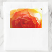 Sticker Rectangulaire Fleur jaune jaune rose jaune (Sac)