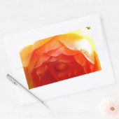 Sticker Rectangulaire Fleur jaune jaune rose jaune (Enveloppe)
