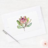 Sticker Rectangulaire Fleur Protea (Enveloppe)