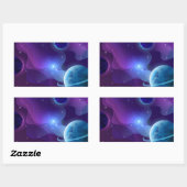 Sticker Rectangulaire Fleur sauvage aquarelle (Feuille)