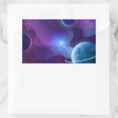 Sticker Rectangulaire Fleur sauvage aquarelle (Sac)