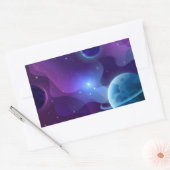 Sticker Rectangulaire Fleur sauvage aquarelle (Enveloppe)
