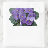 Sticker Rectangulaire Fleur violet violet de jardin d'Afrique (Sac)