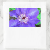 Sticker Rectangulaire Fleur violette Clematis (Sac)