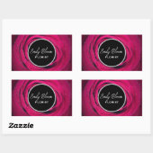 Sticker Rectangulaire Fleuriste, Fleurs (Feuille)