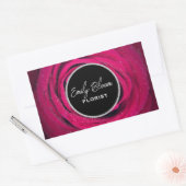 Sticker Rectangulaire Fleuriste, Fleurs (Enveloppe)