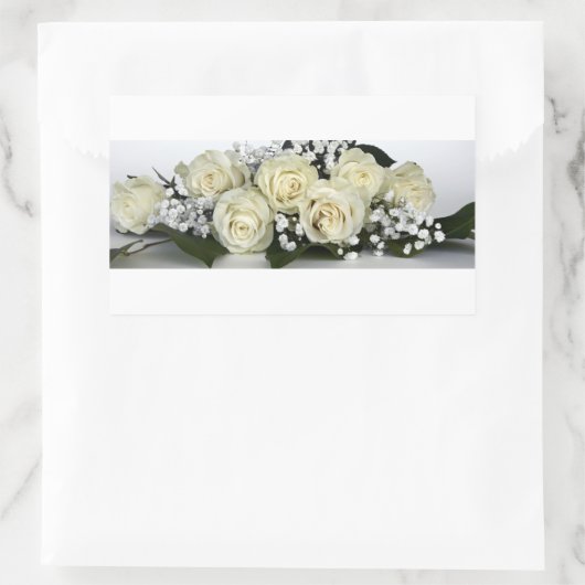 Sticker Rectangulaire Fleurs  (Sac)