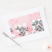 Sticker Rectangulaire Fleurs Abstraites dessinées à la main (Enveloppe)
