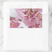 Sticker Rectangulaire Fleurs de cerisier Sakura rose pâle (Sac)