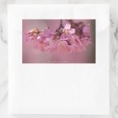 Sticker Rectangulaire Fleurs de cerisier Source thermale Vêtements & Ca (Sac)