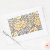 Sticker Rectangulaire Fleurs de chrysanthème de William Morris (Enveloppe)