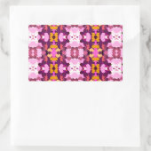 STICKER RECTANGULAIRE FLEURS DE JARDIN (Sac)