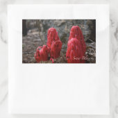 Sticker Rectangulaire Fleurs de neige (Sac)