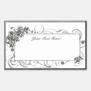 Sticker Rectangulaire Fleurs de pommier