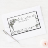 Sticker Rectangulaire Fleurs de pommier (Enveloppe)